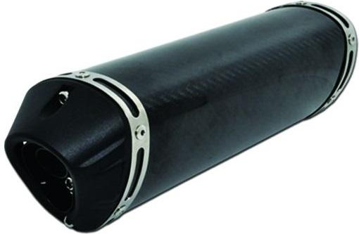 Moto muffler Carbon-ABS Black Cap 100x90 L300 INΦ38 