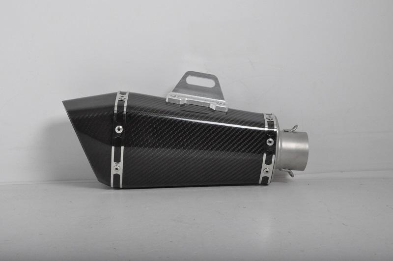 Moto muffler Carbon HEXAGON L220 INΦ50