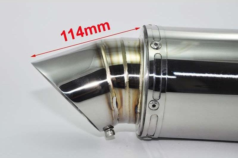 Moto S/Steel Muffler Φ114 L380 Φ50 New Style Tip