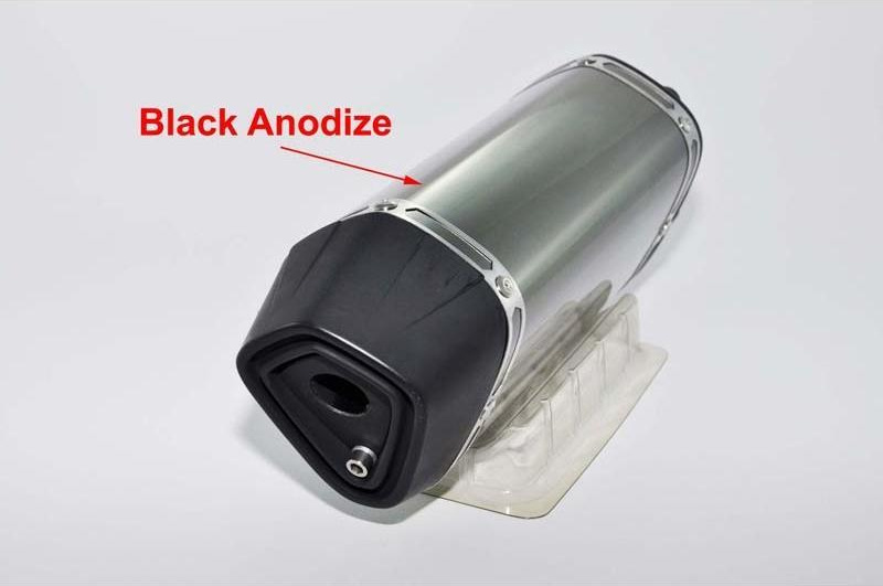 Moto S/Steel Diamond muffler Black anodize L290 Φ35
