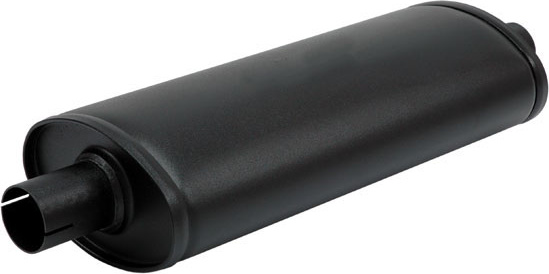 Silencer "Medium 45" Aliuminized steel. Oval 100/165mm L=420mm (excl.ends)