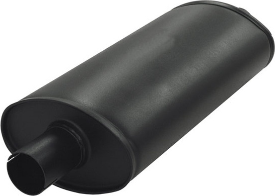 Silencer "Big 51" Aliuminized steel. Oval 115/185mm L=420mm (excl.ends)