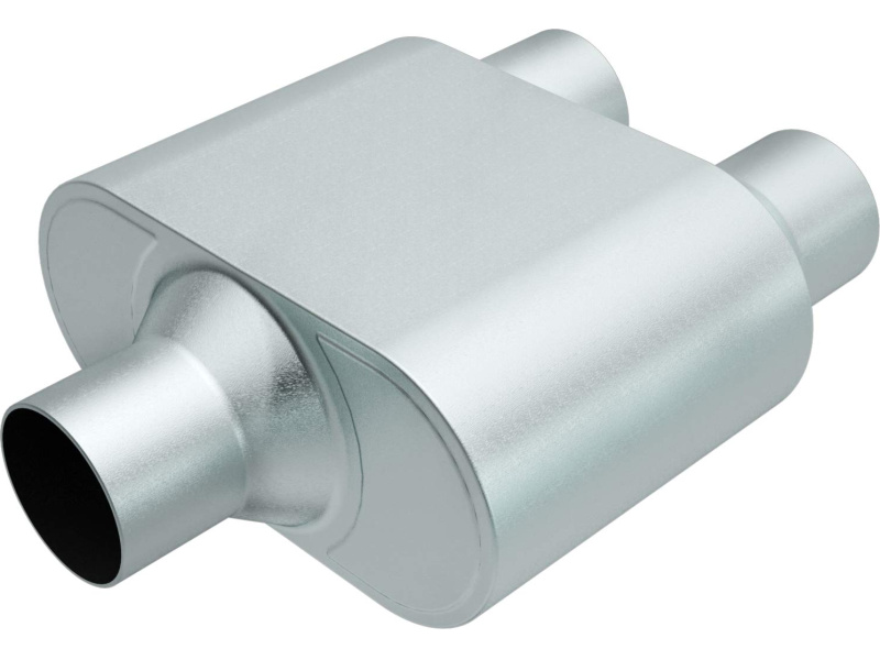 Rumble muffler 6.5x4.25x9.5" D64mm 1in2out R27425 (MAGNAFLOW)