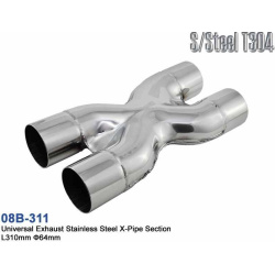 X-pipe D-64 L-310 stainless