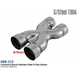 X-pipe D-76 L-310 stainless